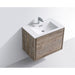 KubeBath DeLusso Wall Mount Modern Bathroom Vanity KubeBath