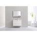 KubeBath DeLusso 36" Wall Mount Modern Bathroom Vanity KubeBath