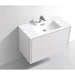 KubeBath DeLusso 36" Wall Mount Modern Bathroom Vanity KubeBath
