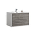 KubeBath DeLusso 36" Wall Mount Modern Bathroom Vanity KubeBath