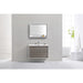 KubeBath DeLusso 36" Wall Mount Modern Bathroom Vanity KubeBath