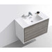 KubeBath DeLusso 36" Wall Mount Modern Bathroom Vanity KubeBath