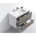 KubeBath DeLusso 36" Wall Mount Modern Bathroom Vanity KubeBath