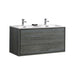 KubeBath DeLusso 48" Wall Mount Modern Bathroom Vanity KubeBath