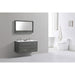 KubeBath DeLusso 48" Wall Mount Modern Bathroom Vanity KubeBath