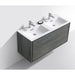 KubeBath DeLusso 48" Wall Mount Modern Bathroom Vanity KubeBath