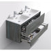 KubeBath DeLusso 48" Wall Mount Modern Bathroom Vanity KubeBath