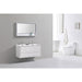 KubeBath DeLusso 48" Wall Mount Modern Bathroom Vanity KubeBath