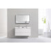 KubeBath DeLusso 48" Wall Mount Modern Bathroom Vanity KubeBath