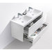 KubeBath DeLusso 48" Wall Mount Modern Bathroom Vanity KubeBath