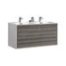 KubeBath DeLusso 48" Wall Mount Modern Bathroom Vanity KubeBath