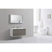 KubeBath DeLusso 48" Wall Mount Modern Bathroom Vanity KubeBath