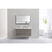 KubeBath DeLusso 48" Wall Mount Modern Bathroom Vanity KubeBath