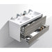 KubeBath DeLusso 48" Wall Mount Modern Bathroom Vanity KubeBath