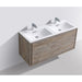 KubeBath DeLusso 48" Wall Mount Modern Bathroom Vanity KubeBath