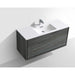 KubeBath DeLusso 48" Wall Mount Modern Bathroom Vanity KubeBath