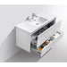 KubeBath DeLusso 48" Wall Mount Modern Bathroom Vanity KubeBath