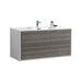 KubeBath DeLusso 48" Wall Mount Modern Bathroom Vanity KubeBath