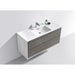 KubeBath DeLusso 48" Wall Mount Modern Bathroom Vanity KubeBath