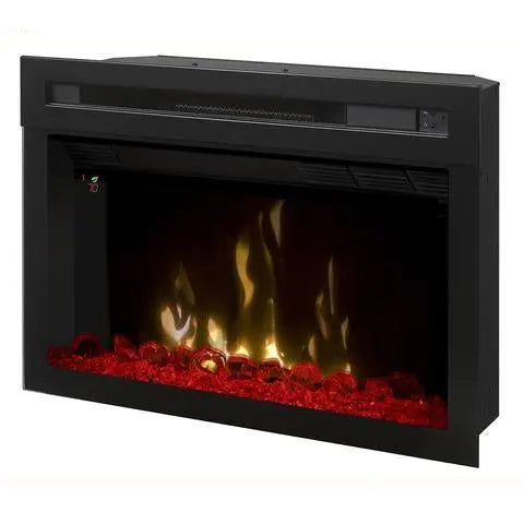 25-Inch Plug-in Electric Firebox with Multi-Fire XD and Acrylic Ice Embers (PF2325HG) - side view
