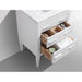 KubeBath Eiffel Gloss White Vanity with Quartz Counter Top KubeBath