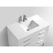 KubeBath Eiffel Gloss White Vanity with Quartz Counter Top KubeBath