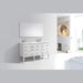 KubeBath Eiffel 60'' Double Sink High Gloss White Vanity with Quartz Counter Top KubeBath