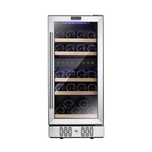 Empava 15" 29 Bottle Dual Zone Wine Cooler, EMPV-WC02D Empava
