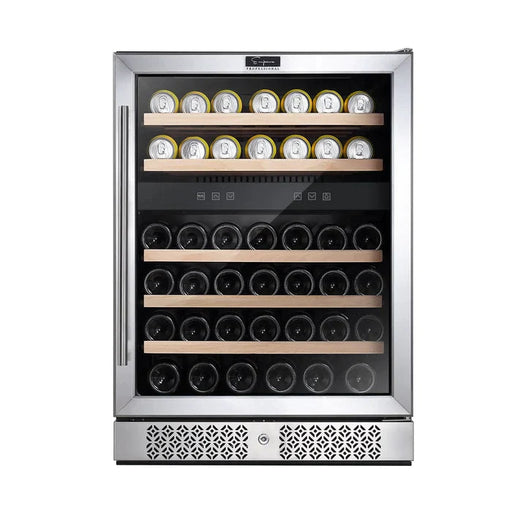Empava 24" 46 Bottle Dual Zone Wine and Beverage Cooler, EMPV-WC04D Empava
