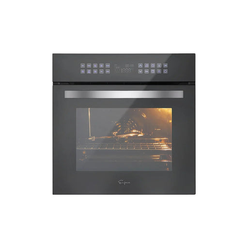 Empava 24" Single Electric Wall Oven in Silver Glass - 2.3 cu. ft, EMPV-24WOC17 Empava