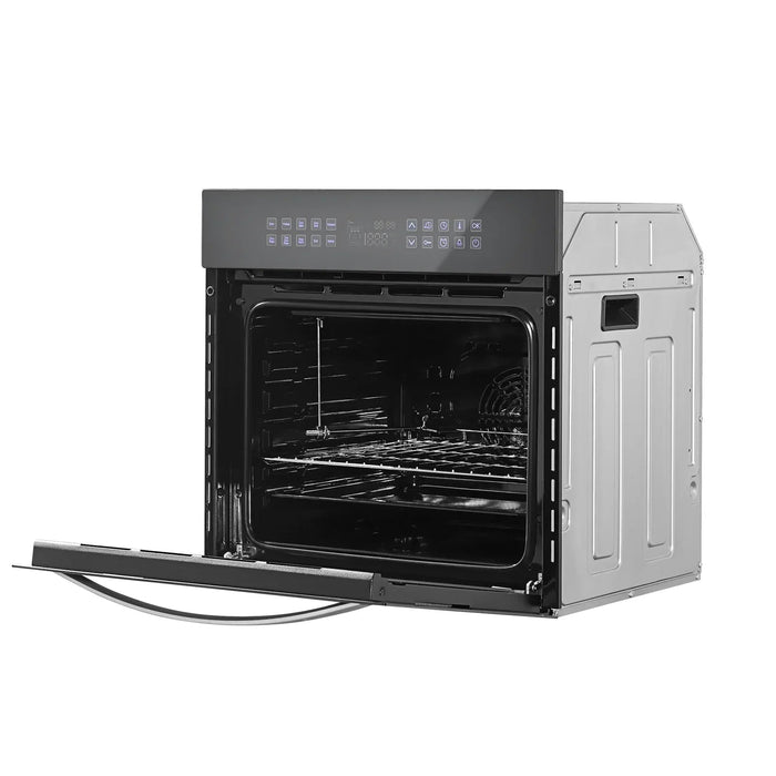 Empava 24" Single Electric Wall Oven in Silver Glass - 2.3 cu. ft, EMPV-24WOC17 Empava