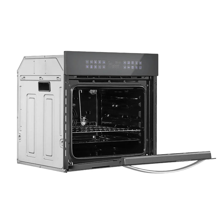 Empava 24" Single Electric Wall Oven in Silver Glass - 2.3 cu. ft, EMPV-24WOC17 Empava