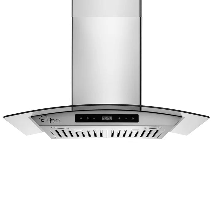 Empava 3-Appliance Package - Empava 30" Air Fry Electric Oven, Empava 30" Cooktop, Empava 30" Convertible Vent Wall Mount Range Hood, AP-EMPV-30WO04-3 Empava
