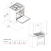 Empava 30" Freestanding Single Oven Gas Range with 4 Burners - 5 cu.ft, EMPV-30GR06 Empava