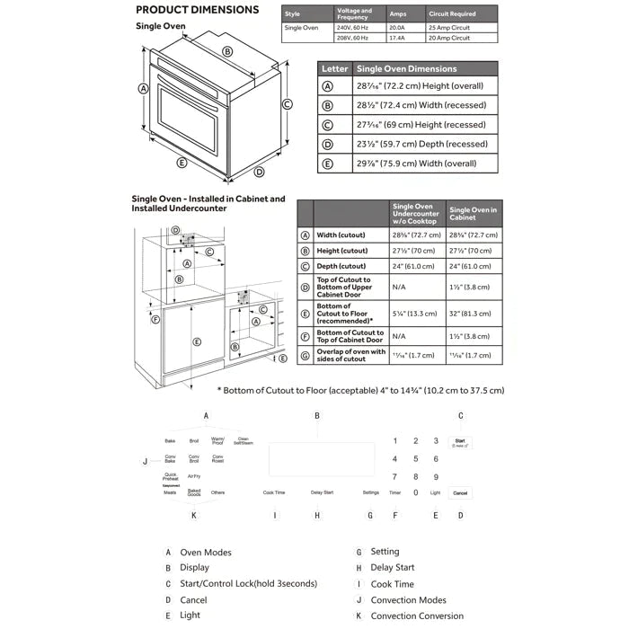 Empava 3-Appliance Package - Empava 30" Air Fry Electric Oven, Empava 30" Cooktop, Empava 30" Convertible Vent Wall Mount Range Hood, AP-EMPV-30WO04-3 Empava