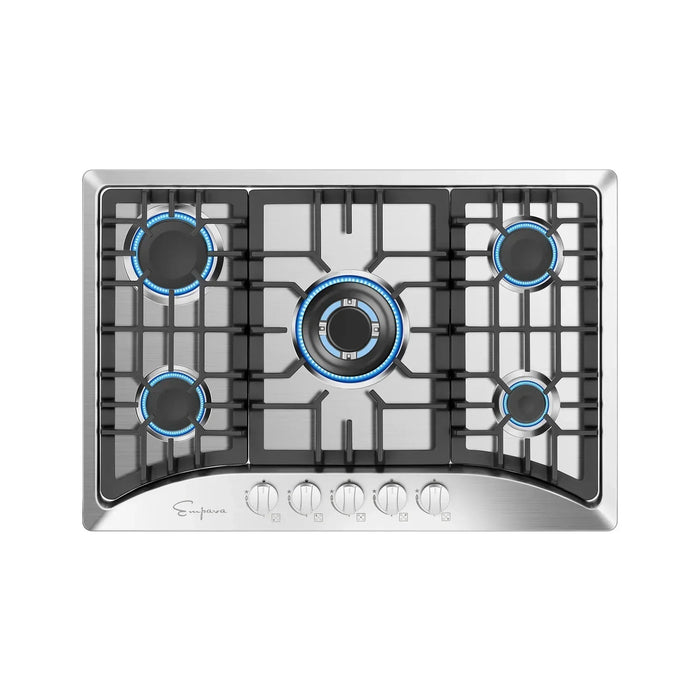 Empava 3-Appliance Package - Empava 24" Electric Oven, Empava 30" Cooktop, Empava 30" Under Cabinet Range Hood, AP-EMPV-24WOA01-2 Empava