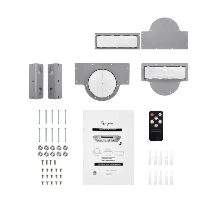 Empava 36" 500 CFM Ultra Slim Ducted Under Cabinet Range Hood, EMPV-36RH12 Empava