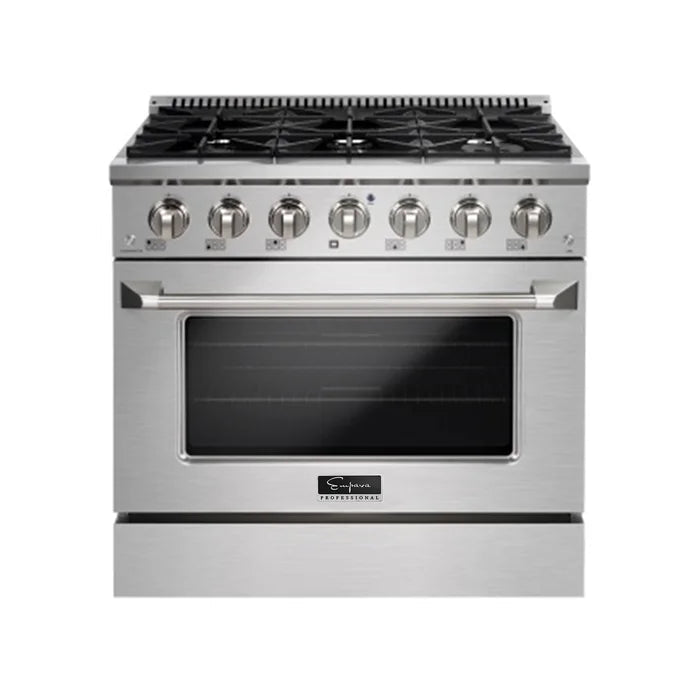Empava 36" Slide-In Single Oven Natural Gas Range with 6 Burners - 5.2 cu.ft, EMPV-36GR08 Empava