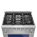 Empava 36" Slide-In Single Oven Natural Gas Range with 6 Burners - 5.2 cu.ft, EMPV-36GR08 Empava