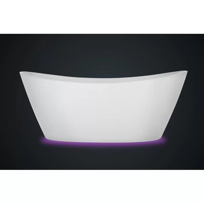 Empava 59" Freestanding Soaking Bathtub with LED Lights (EMPV-59FT1518LED) Empava