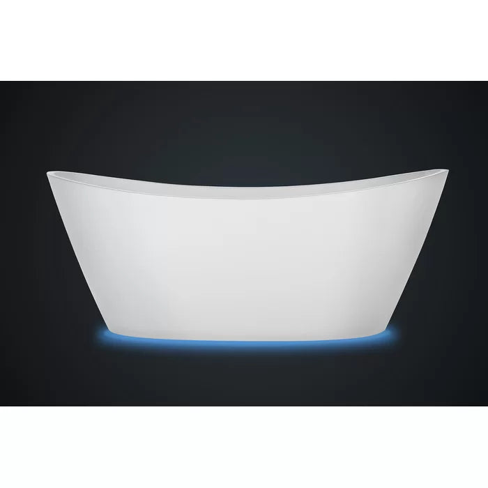 Empava 59" Freestanding Soaking Bathtub with LED Lights (EMPV-59FT1518LED) Empava