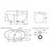Empava 59" Freestanding Soaking Bathtub with LED Lights (EMPV-59FT1518LED) Empava