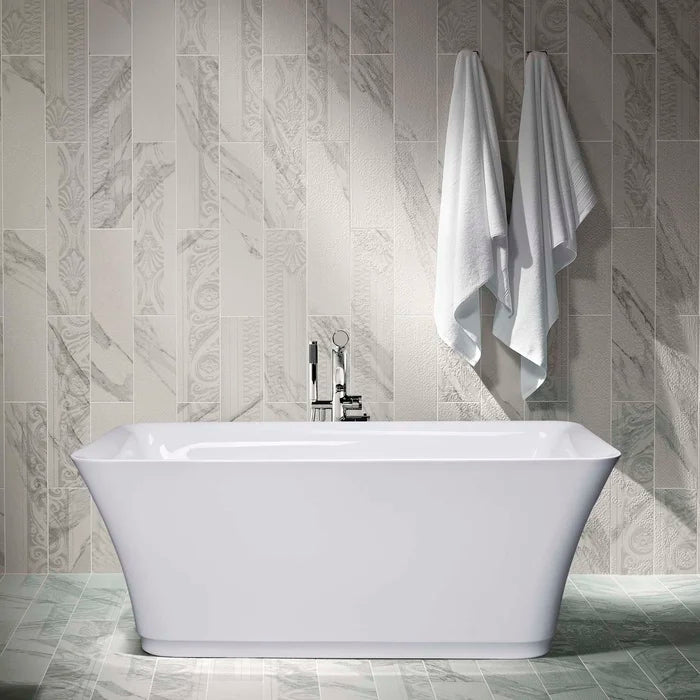 Empava 59" Freestanding Soaking Bathtub, EMPV-59FT1511 Empava