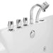 Empava 59" Freestanding Whirlpool Bathtub with Faucet, EMPV-59AIS15 Empava