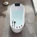 Empava 59" Freestanding Whirlpool Acrylic Bathtub with Faucet,  EMPV-59AIS04 Empava
