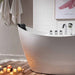 Empava 59" Freestanding Hourglass Whirlpool Bathtub with Faucet, EMPV-59AIS11 Empava