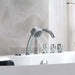 Empava 59" Freestanding Oval Whirlpool Bathtub with Faucet, EMPV-59AIS12 Empava