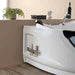 Empava 59" Hydrotherapy Corner Thermostatic LED Whirlpool Bathtub with Left Drain, EMPV-59JT319LED Empava