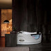 Empava 59" Hydrotherapy Corner Thermostatic LED Whirlpool Bathtub with Left Drain, EMPV-59JT319LED Empava