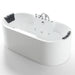 Empava 67" Freestanding Oval Whirlpool Bathtub with Faucet, EMPV-67AIS17 Empava